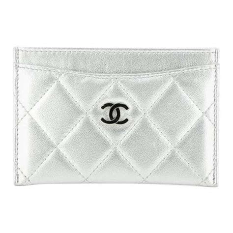 chanel classic card holder beige|chanel quilted classic card holder.